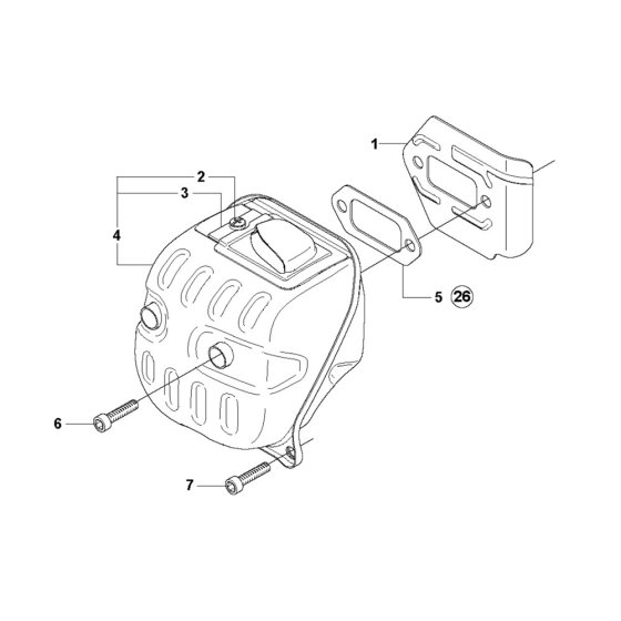 Muffler Assembly for 576XP
