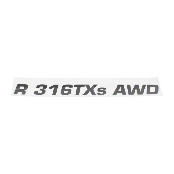 Decal for Husqvarna R316 TXs AWD Rider Lawn Mowers - OEM No. 578 36 45-10