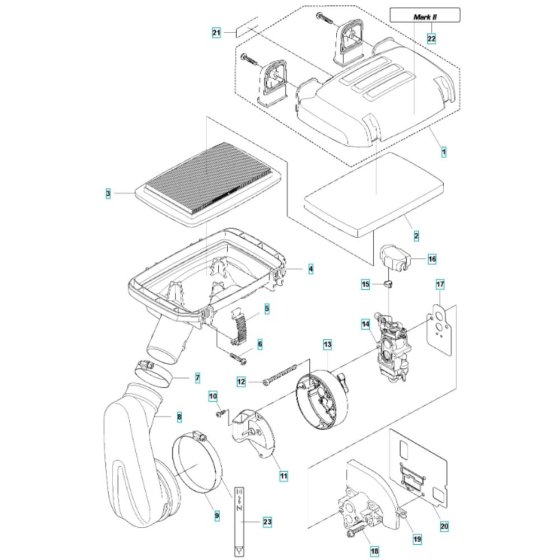 Air Filter Assembly for Husqvarna