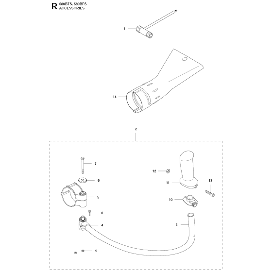 Accessories for Husqvarna 580BTS
