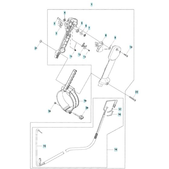 Throttle Control for Husqvarna 580BTS