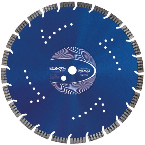 Mexco 350mm Concrete X10 Grade (15mm Segment Height)25.4mm Diamond Blade Bore