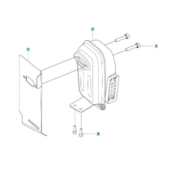 Muffler Assembly for Husqvarna 590BFS