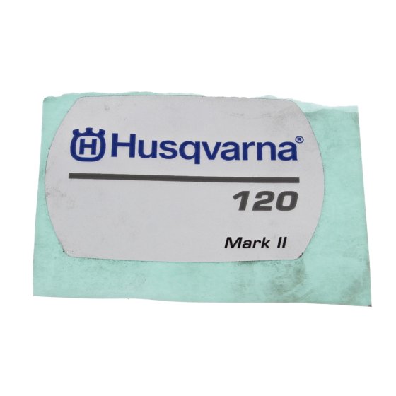 Fan Housing Decal for Husqvarna 120 MARK II Chainsaw - OEM No. 594 91 41-01