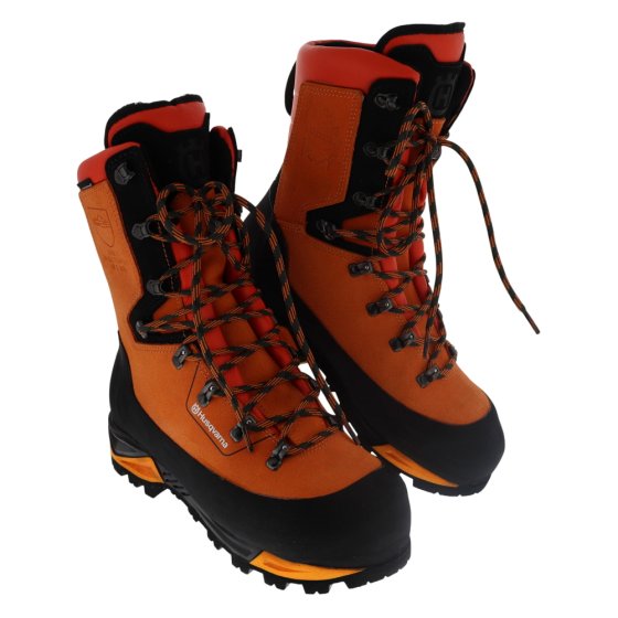 UK 7.5 Chainsaw Leather Boots with Steel Toe Cap - Husqvarna Technical 24