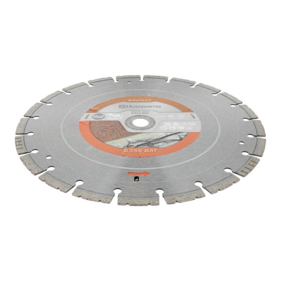 Tacti-Cut S35s Bat 300 10 25.4 for Husqvarna K1 PACE Disc Cutters - 598 71 49 01