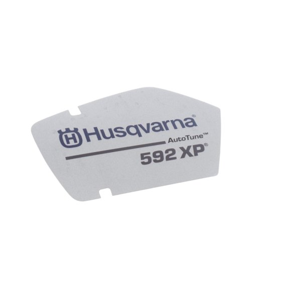 Starter Housing Label for Husqvarna 592 XP Chainsaw - OEM No. 599333504