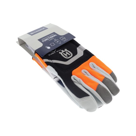 Size 7 Chainsaw Protection Gloves - Goat Leather Palm, Touchscreen Compatible