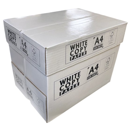 A4 White Copier Paper - Pack of 500 Sheets for Inkjet and Laser Printers