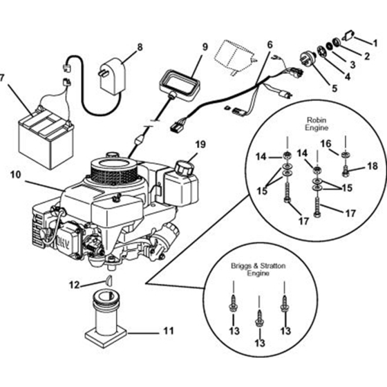 Engine for Husqvarna 600 C