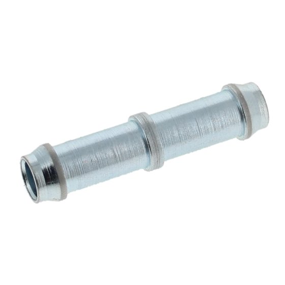 Pipe Joiner 5/16 Inch Zinc Plated for Plumbing and Hose Connections