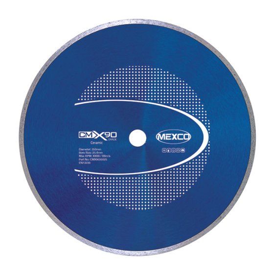 Mexco 350mm Diamond Blade Ceramic X90 Grade