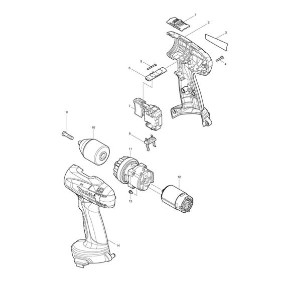 Makita 6381D Drill Assembly