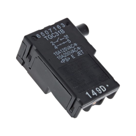 Switch TGC31B for Makita UC3541A, UC4041A Chainsaws - OEM No. 650716-3