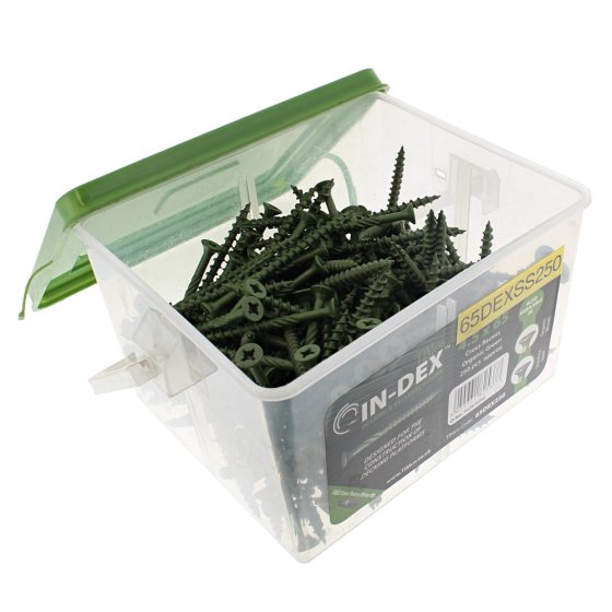 TIMco 4.5mm x 65mm Csk Pozi Decking Screws Stainless Steel - Box of 250 - 65DEXSS250