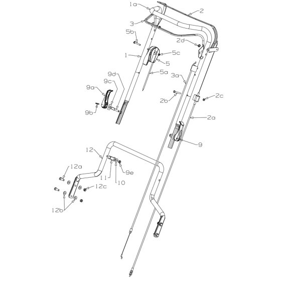 Handle Assembly for Masport 660