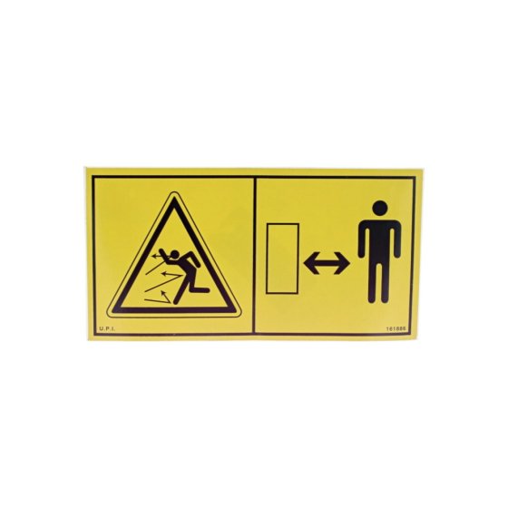 Safe Distance Decal for Kubota Machines - OEM No. 70050 94585
