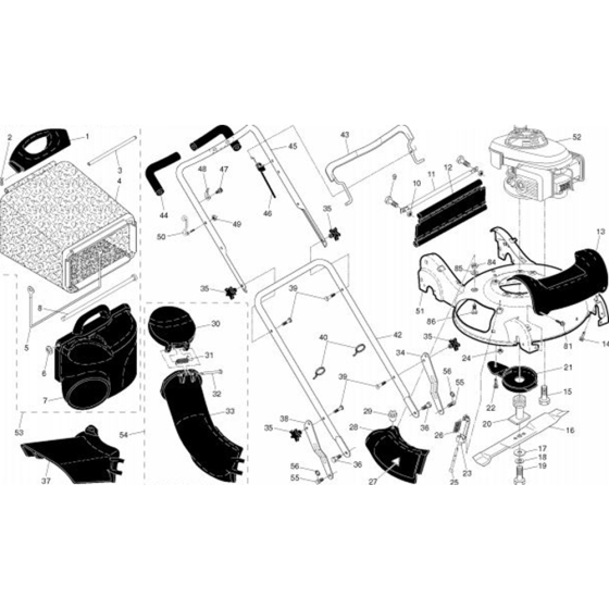 Frame for Husqvarna 7021 RH