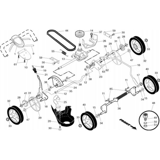 Drive for Husqvarna 7022 RLS