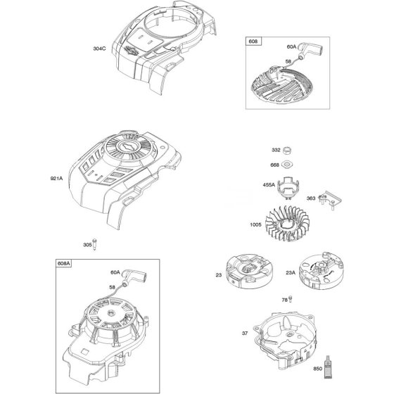 Blower Housing & Flywheel