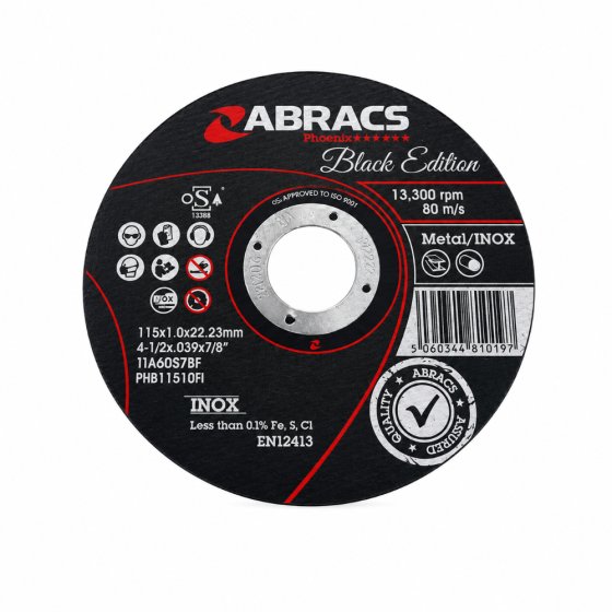115mm Thin Metal Cutting Disc for Angle Grinder - Steel & Stainless Steel Use