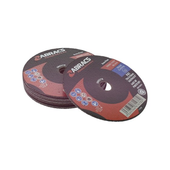 Flat Extra Thin Cutting Disc 10 PK (75mm X 1mm X 10mm) - Genuine Abracs Part