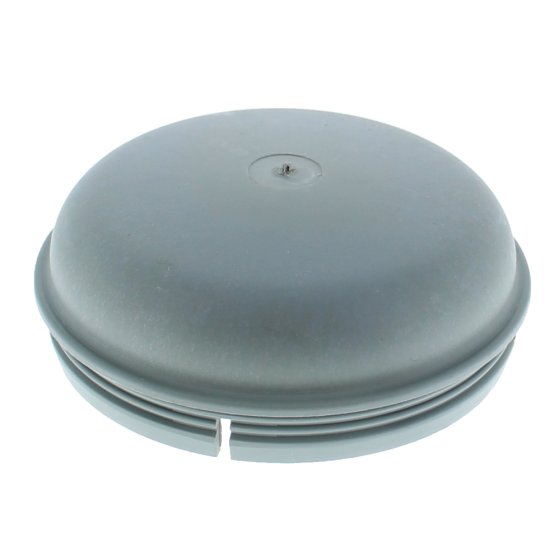 76mm Dia Neutral Grey Plastic Hubcaps suitable for IFOR Williams trailers