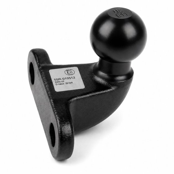 50mm Flange Tow Ball D 17.2kN S 350kg ECE R55 Black