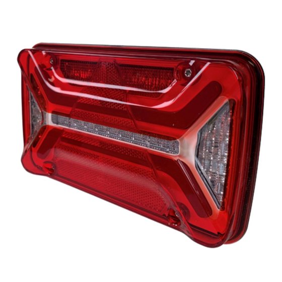 Trailer Rear LED Combination Lamp, Aspock Multiled III, 12V LH, ASS2