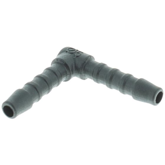 Black 5mm Plastic Elbow Hose Joiner/Pipe Connector