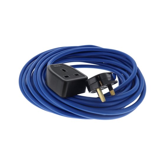 10m 13a Extension Lead 230V 1.5mm VDE Approved Cable - Blue