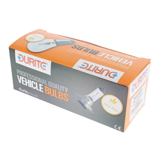 12v 21w W3x16d 20mm Durite Amber Bulb (Pack of 10) - 8-003-82WA