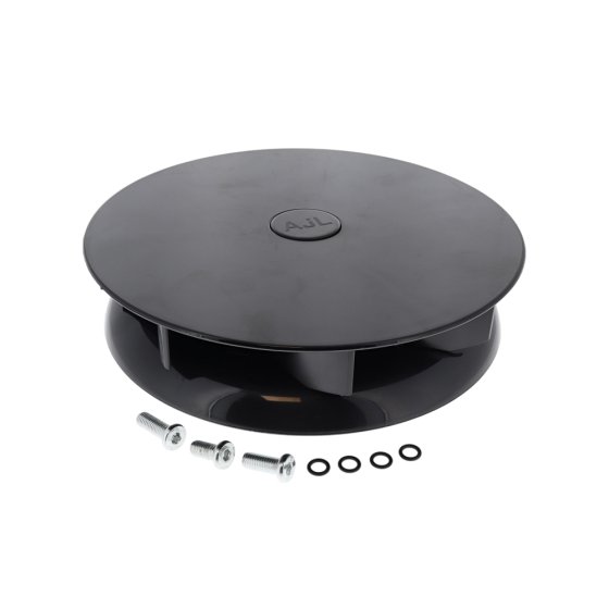 CentaFlow Wind Powered Rotary Roof Ventilator, Black, 220 x 220 mm