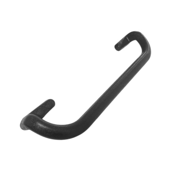 Pull Handle, Cushion Grip PU, Black, 469mm Length, Hidden Fixings