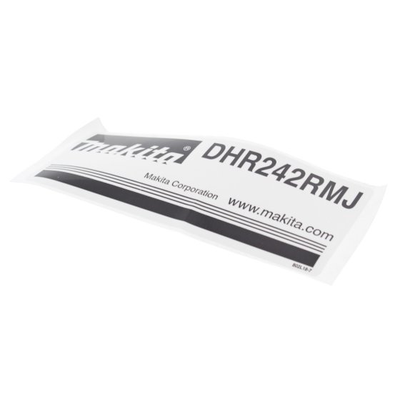 Label for Makita DHR242RMJ Cordless Combination Hammer - 802L18-7