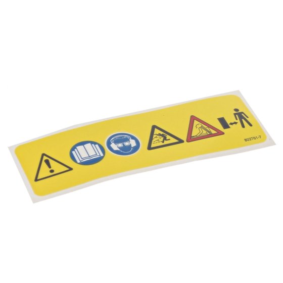 Caution Label for Makita EB7650TH Blower - OEM No. 803T61-7