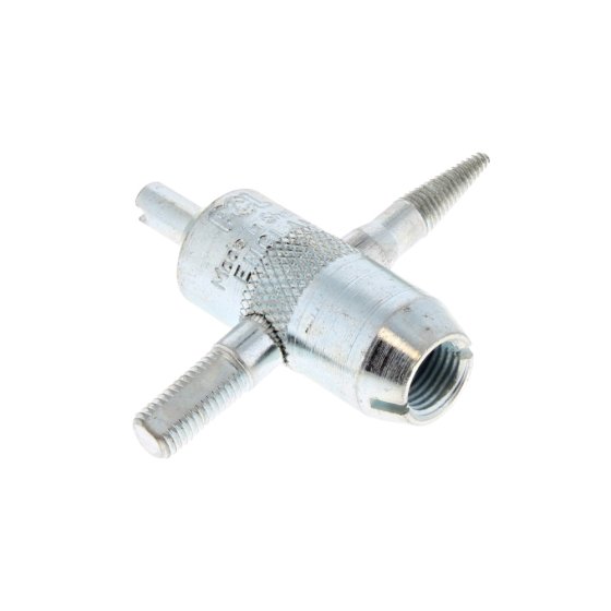4-in-1 Tyre Valve Setting and Removal Tool - Case-Hardened Steel, Zinc-Plated