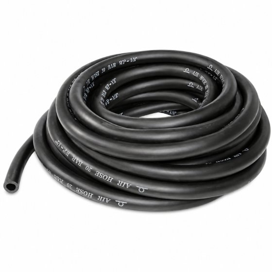 20m Rubber Airline Hose 1/4" (6.3mm) Inner Diameter - UV, Ozone, Oil Mist Resistant