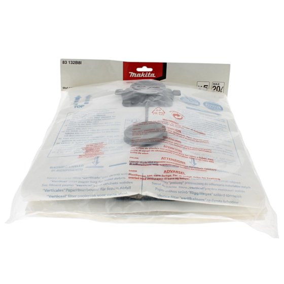 Paper Collection Bags for Makita 440 Wet and Dry Vacuum Cleaner (Pack of 5) - OEM No. 83132B8I