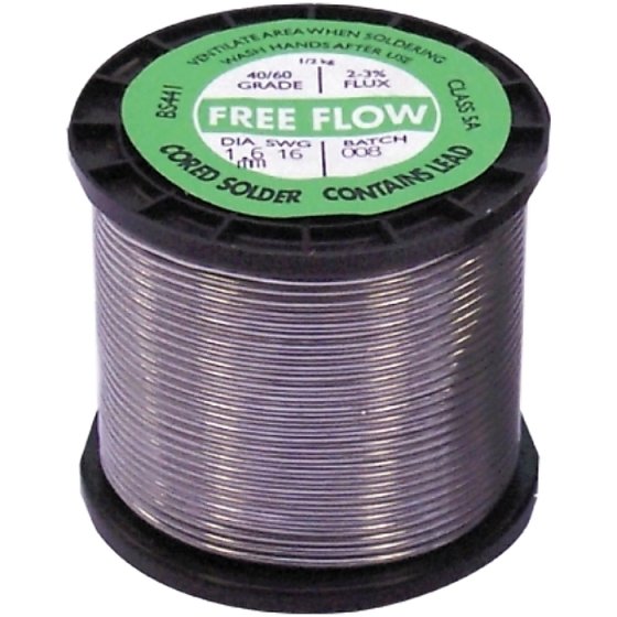Cored Solder Wire 1.2mm 18Swg for Fine Soldering - 1/2 Kg Coil
