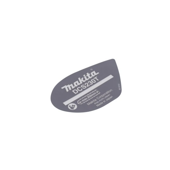 Name Plate for Makita DCS230T Chainsaw - OEM No. 8611677