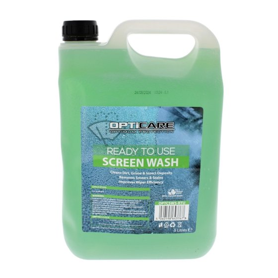 Ready to Use Screen Wash 5 Litres - Removes Dirt and Grime