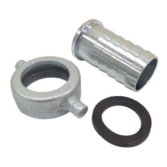 4" BSP Female Malleable Iron Pump Coupling / Hose Tail & Leather Washer
