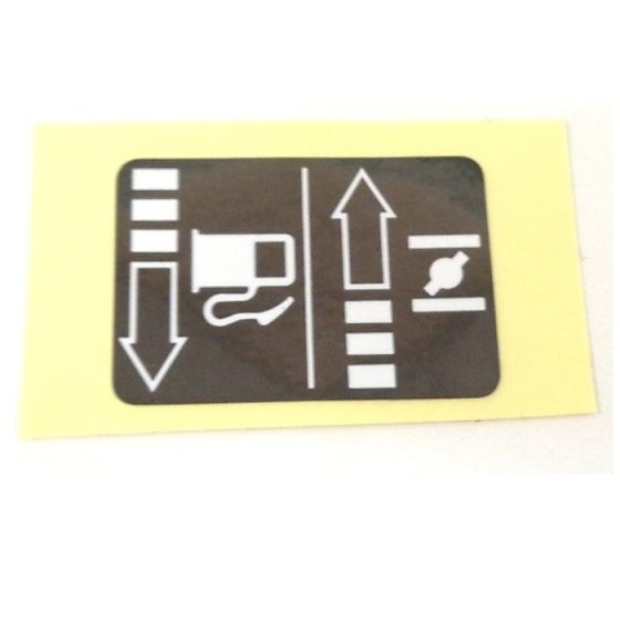 Choke Label Fits Honda GX390 - 87528 ZF6 W40