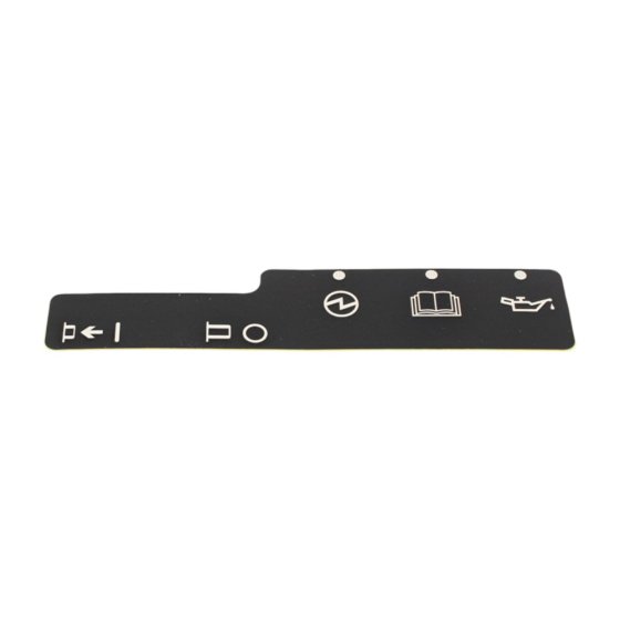 Label Circuit Protector for Honda EU10I Generators - OEM Part No. 87580-ZT3-C61
