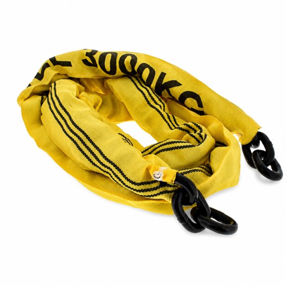2m Hardened Security Chain with Fabric Sleeve - Square Link, Nylon Sheath