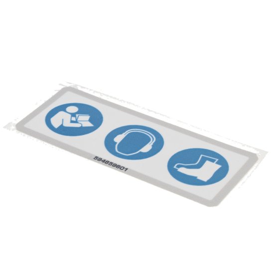 Safety Label for Atlas Copco - OEM No. 8915 0023 87