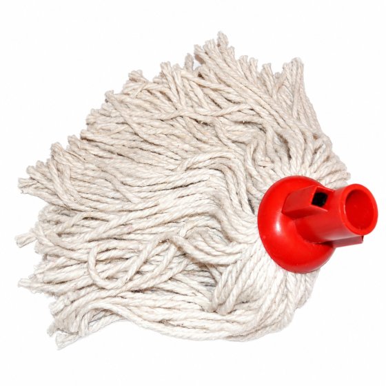 14" Cotton Type Mop Head with Plastic Fitting