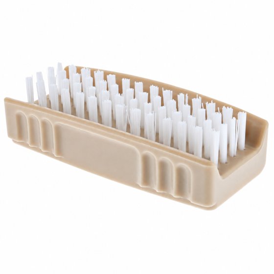 4" Double Sided Plastic Nail Brush for Hand Cleaning - Tough Bristles