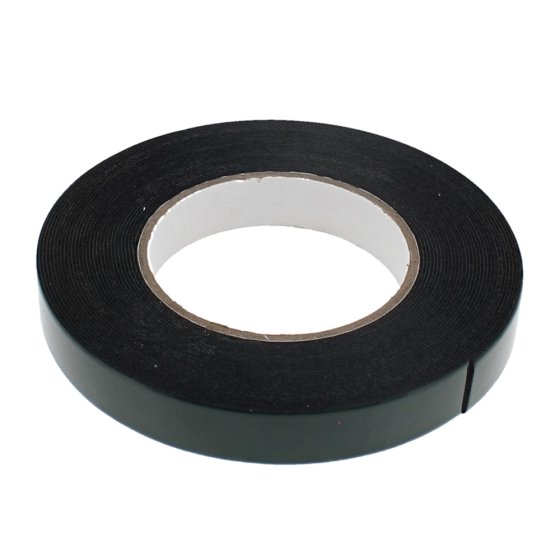 Double Sided Black Adhesive Foam Tape (Size: 19mm x 10m)